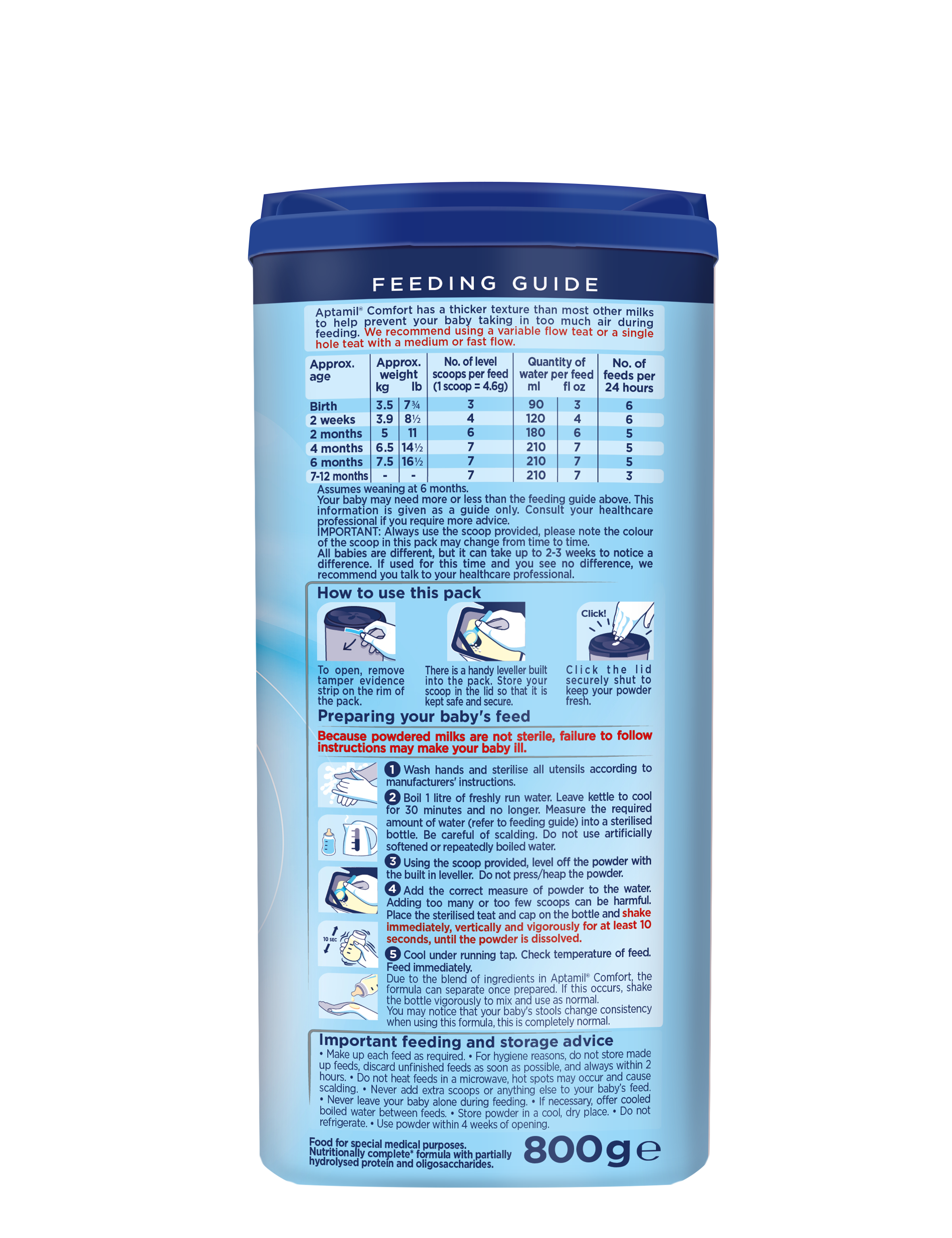 Aptamil colic formula 2025